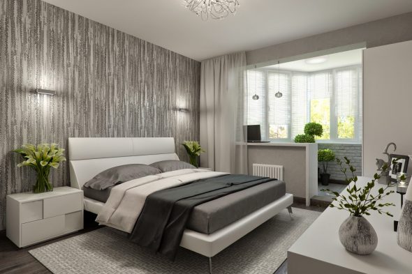 chambre avec balcon