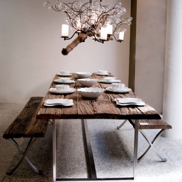 table et bancs de coupes