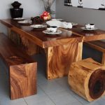 table et bancs en bois