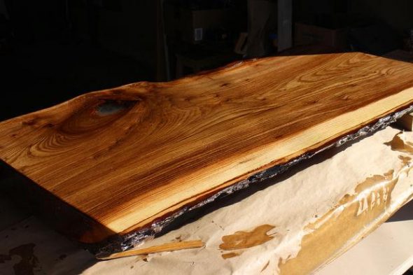 plateau de table laqué