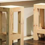 tabouret de bar en bois