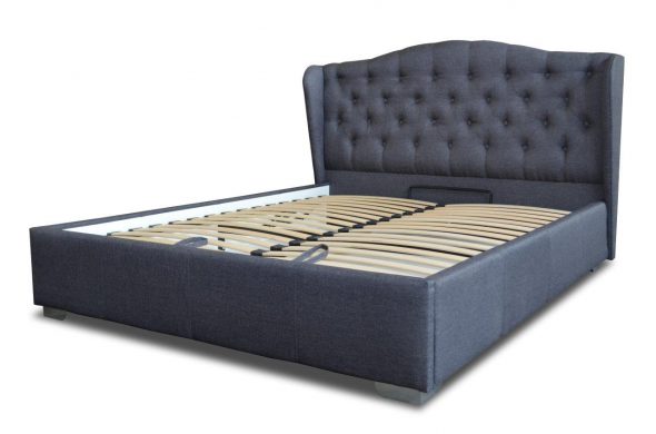 lit confortable avec un mécanisme de levage