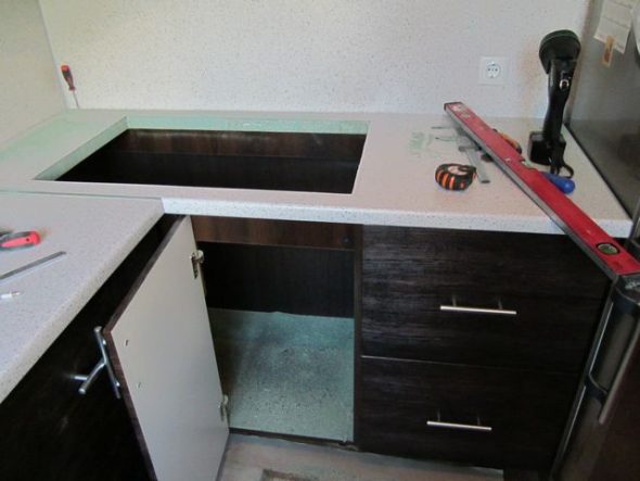 installation de comptoir
