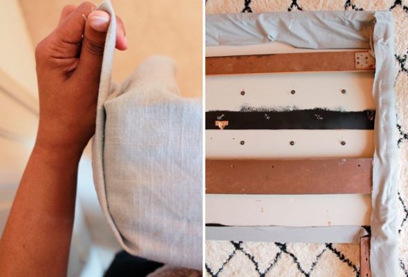 tissu de fixation autour du périmètre