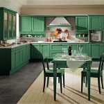 set de cuisine vert