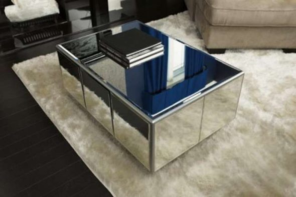 table miroir