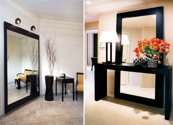 miroir du salon