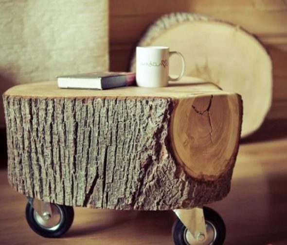 table basse du journal coupé