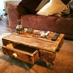 table basse sur roues