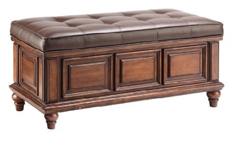 Banquette coffre pour les choses d'un arbre naturel