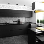 Cuisine blanche et noire