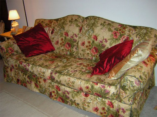 Tutup untuk sofa lakukan sendiri