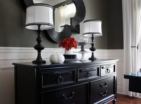 Mobilier noir et style intérieur