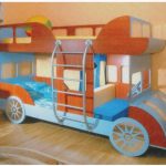 Bus lit superposé en bois