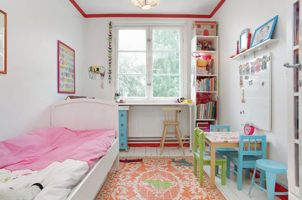La chambre des enfants est organisée selon les règles