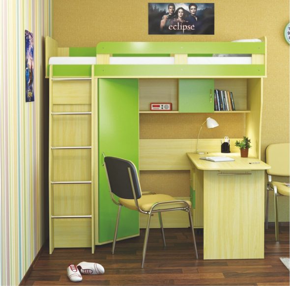 Lit grenier pour enfants Leo