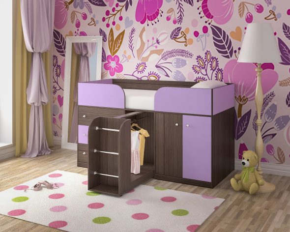Lit mezzanine pour enfant Kid