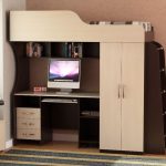 Lofts pour enfants avec espace de travail