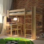 Conception de la chambre des enfants pour un garçon