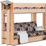 Canapé-lit superposé en bois