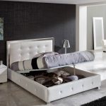lit double ascenseur blanc