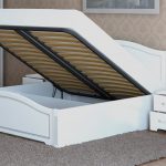 mécanisme de levage pour lit double blanc