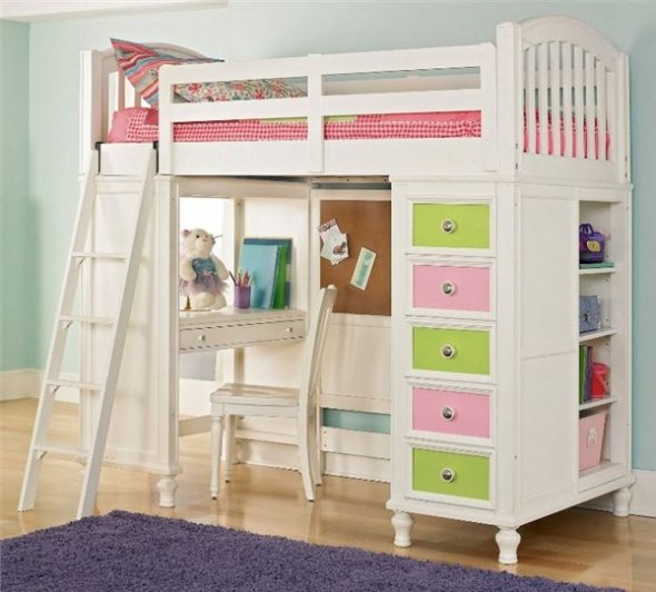 Photo-idée d'un lit mezzanine pour enfants