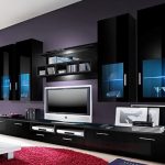 Salon au design noir moderne