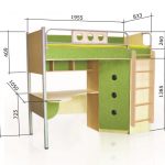 Lit loft rayé vol-2