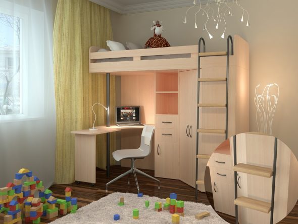 lit mezzanine pour enfants