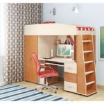 Grenier avec espace de travail