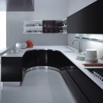 Set de cuisine noir et blanc
