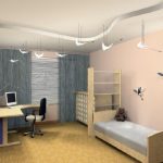 Petite chambre d'enfants pour une belle fille