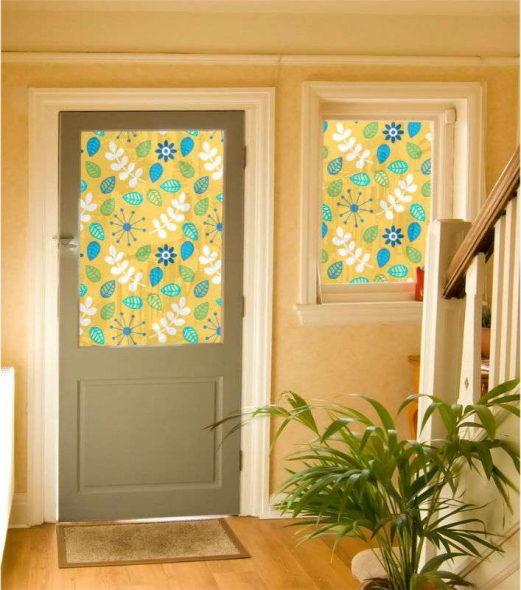 autocollant sur la porte