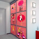 film autocollant sur l'armoire