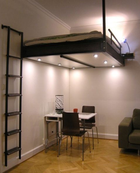 Lit mezzanine chic pour adultes