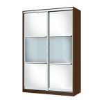 Armoire avec façade lacobel et laque