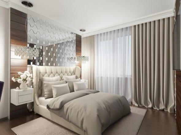 applique sur le lit dans la chambre