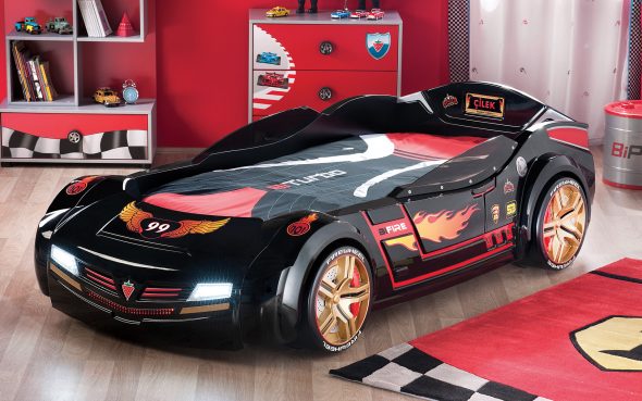 lit voiture noire