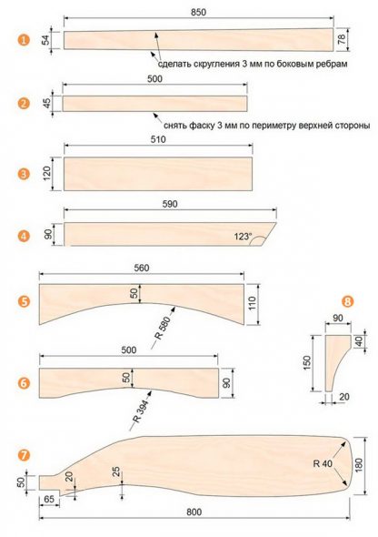 dessins de chaise de jardin