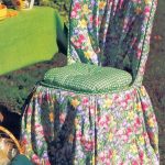 housse de chaise fleurie