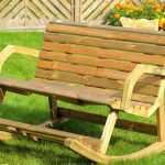 chaise berçante de banc de pays