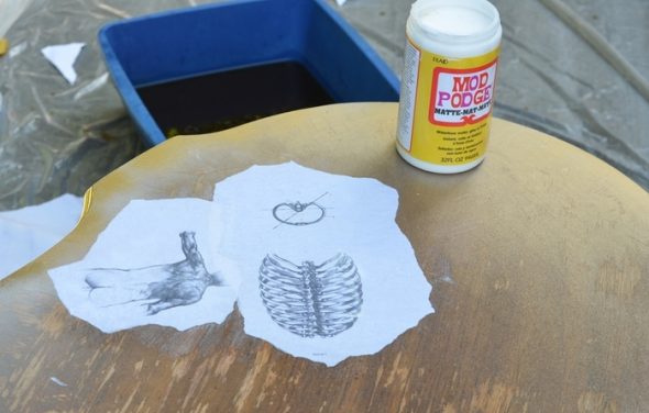 serviettes de table à découper