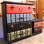 commode à découper sous forme de valises