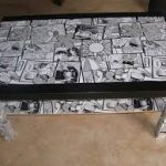 découpage ancienne table de cuisine