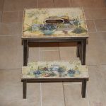 Provence découpage pour tabouret