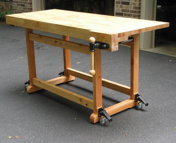 établi en bois