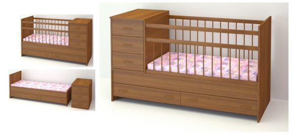 трансформираща се детска кошарка Marusya