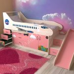 lit mezzanine avion