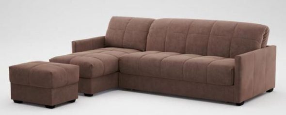 canapé avec pouf